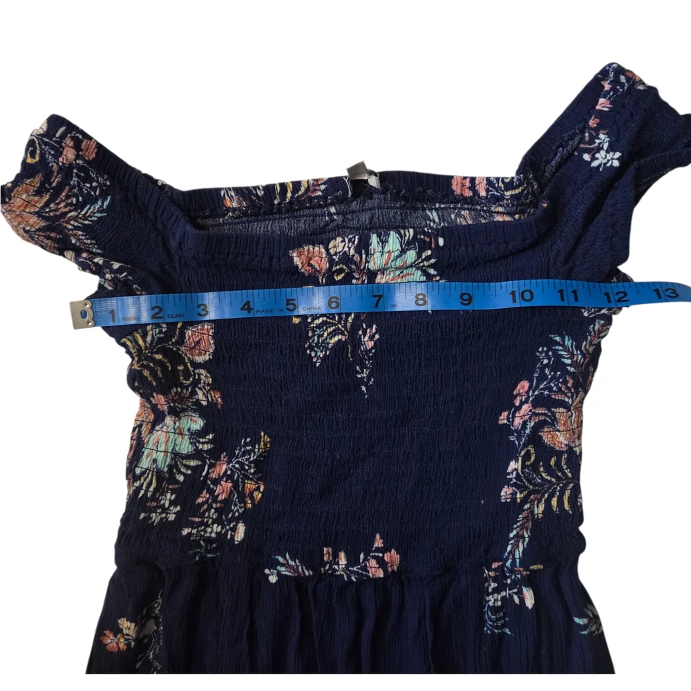 Navy Floral Maxi Dress - Women - Picture 4 of 7